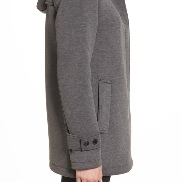 Kenneth Cole New York Bonded Hooded A-Line Jacket - Picture 3 of 5